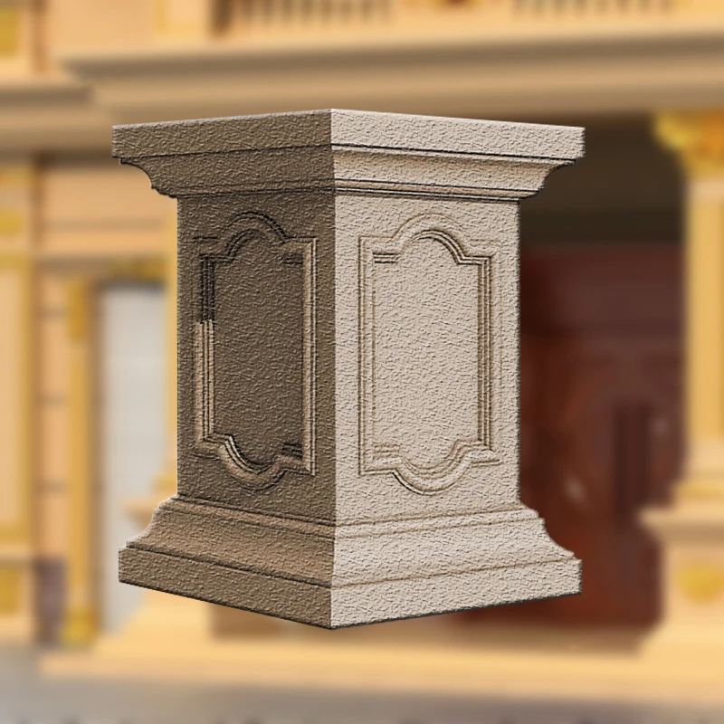 

European-style Roman Column Square Pier Mold for Villa Cast-in-place Cement Gate Columns Decorative Building Roman Column Mold