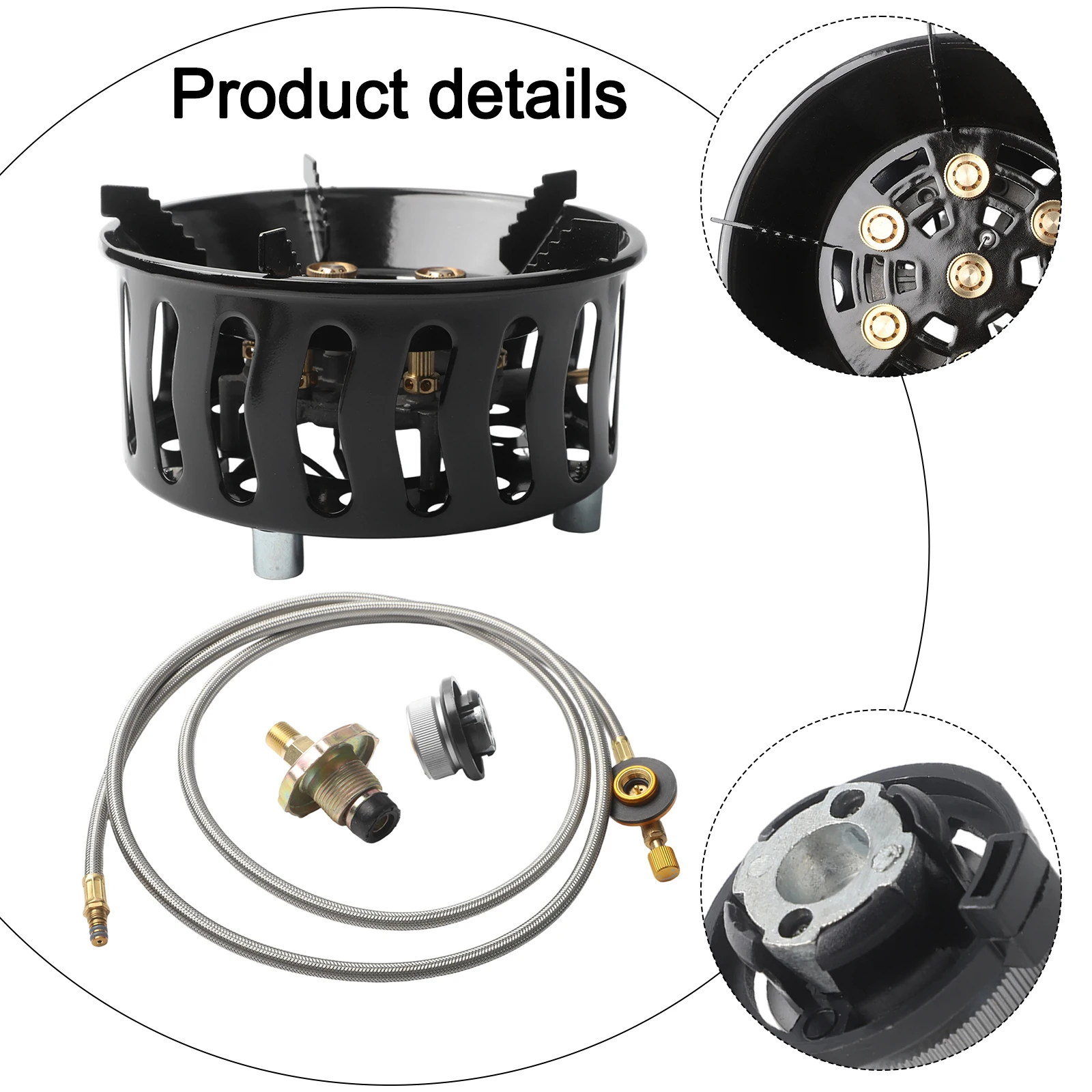 

Энергосберегающая походная плита с медными отверстиями для огня, энергоэффективное складное туристическое оборудование, термостойкое