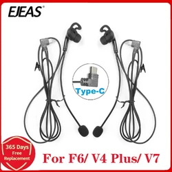 1Pcs Type-C USB C In-ear Referee Earphone For EJEAS V4 Plus FBIM F6 Intercoms