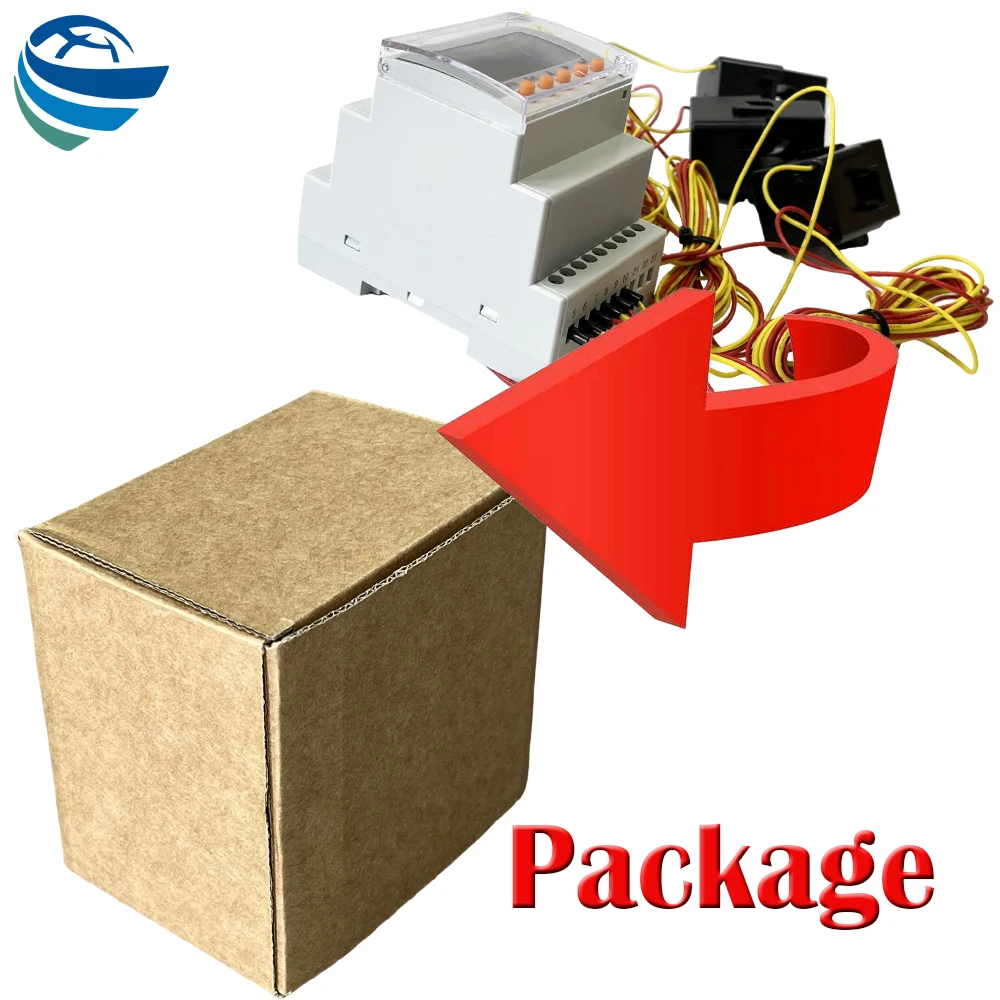 3 Phase Energy Power Meter with 3 Cts Clamps for Solar Storage System Electronic Energy Meter
