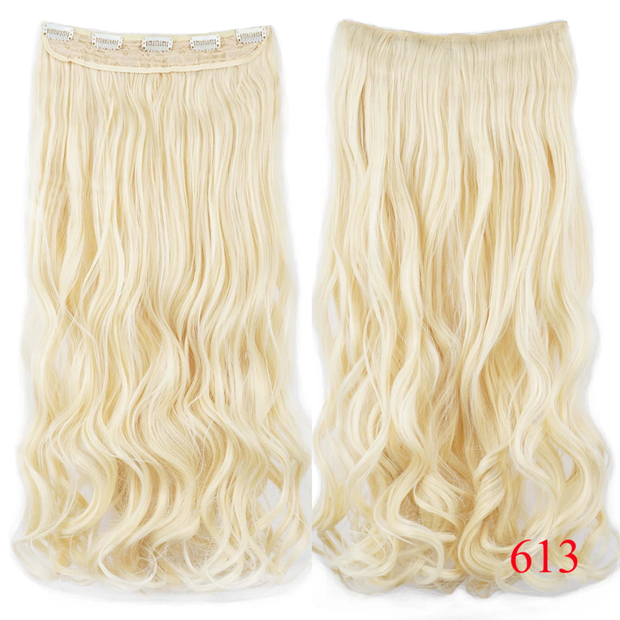 Soowee 28 \'\'160g lange dicke synthetische Haare wellig grau Clip in Haar verlängerungen ein Stück gefälschte Haars pange ins extensiones für Frauen