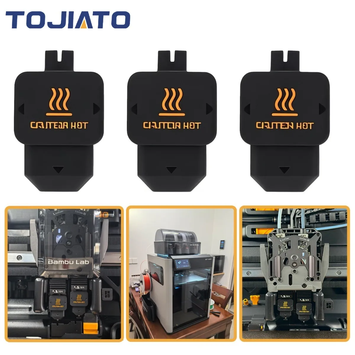 

Bambu Lab H2D 3D Printer Silicone Socks Hotend Cover High Temp Insulation Sock 300°C Anti-Scald Protective Case for P1P/X1C