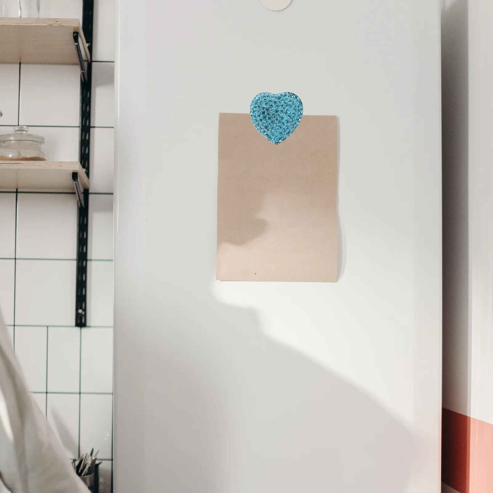 2 PCS Heart Pattern Magnet Decorative Fridge Magnets Aesthetic Sticker Creative Refrigerator Home