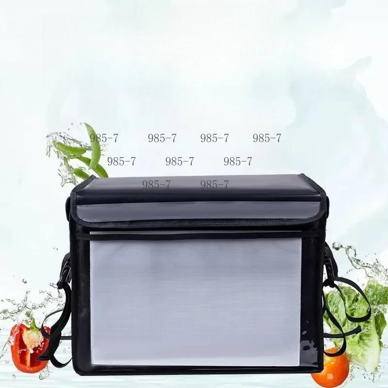 Moto Rear Rack Takeaway Insulated Refrigerated Bag, 22L/32L/48L/62L Portable Box for Pizza Delivery and Outdoor Picnic
