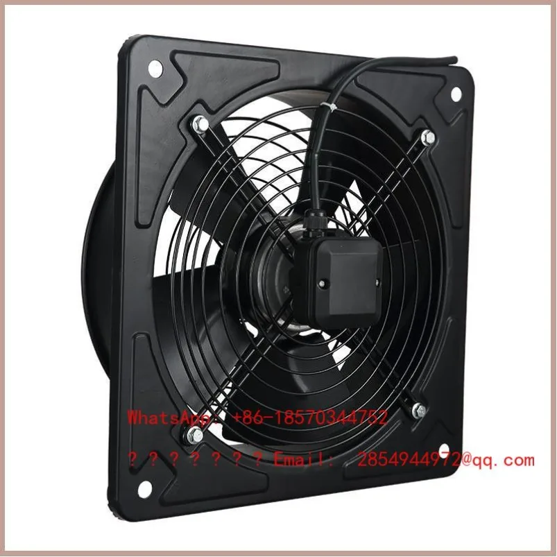 Square Axial Flow Fan 220V Powerful Smoke Exhaust Low Noise 380 for Industrial Use