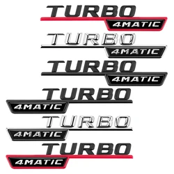 2pcs TURBO 4MATIC Fender Sticker Front Door Side Sticker for Brabus Mercedes Benz AMG Maybach A/C/E/S Brabus Sticker Christmas