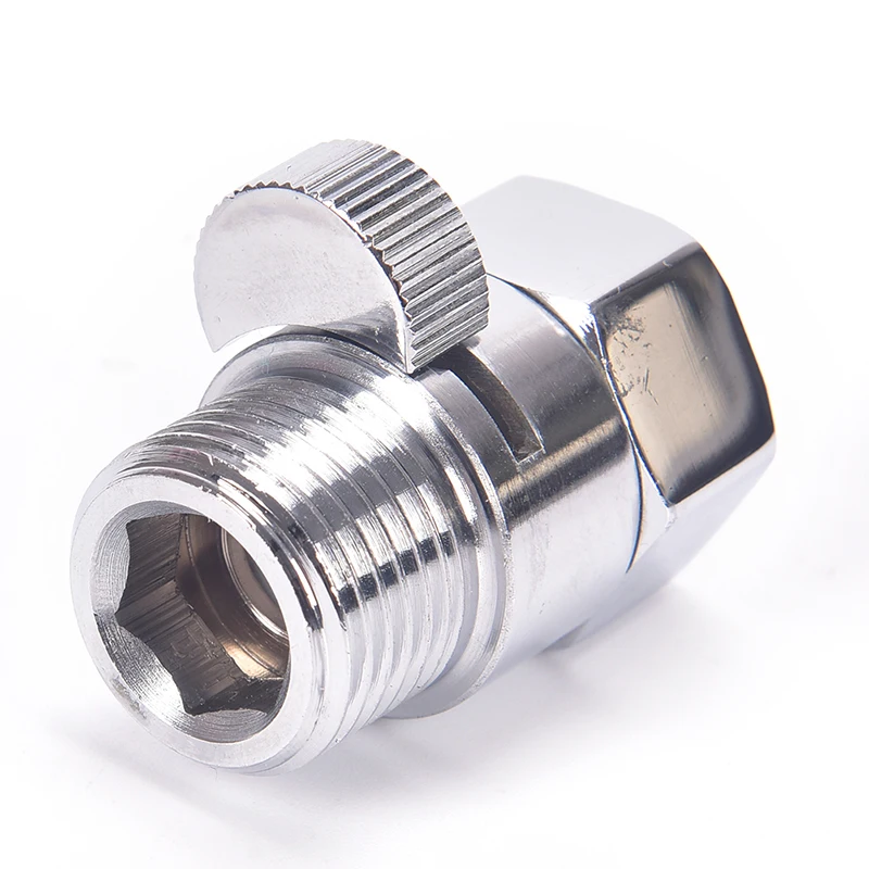 

(❤️)Full Brass G1/2" Flow Quick Control Shut-OFF Valve Shower Head Hand Water Saver