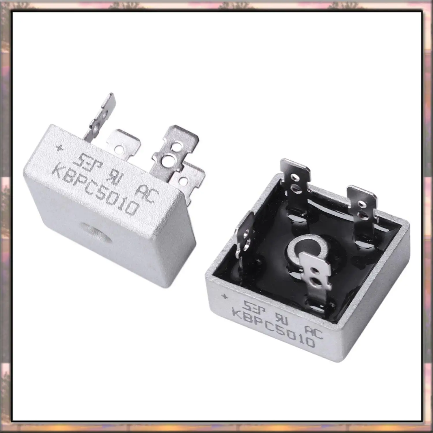 BAAZ HOT 10 PZ 50A 1000 V Custodia In Metallo Monofase Diodo Raddrizzatore a Ponte KBPC5010 Con 8 Porte Poe Iniettore Poe Splitter