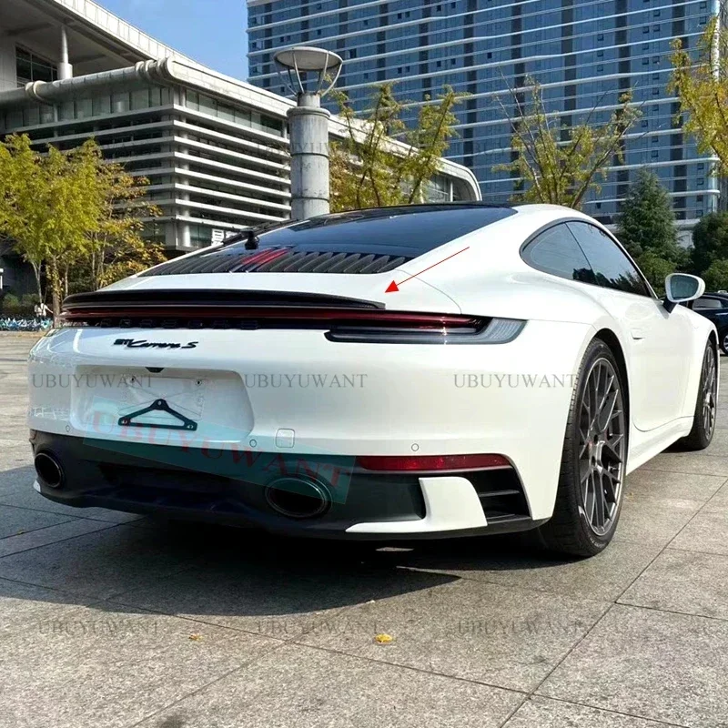 

2018 2019 2020 2021 года для Porsche Carrera 992 спойлер из углеродного волокна задний спойлер на крышу багажника крыло багажника