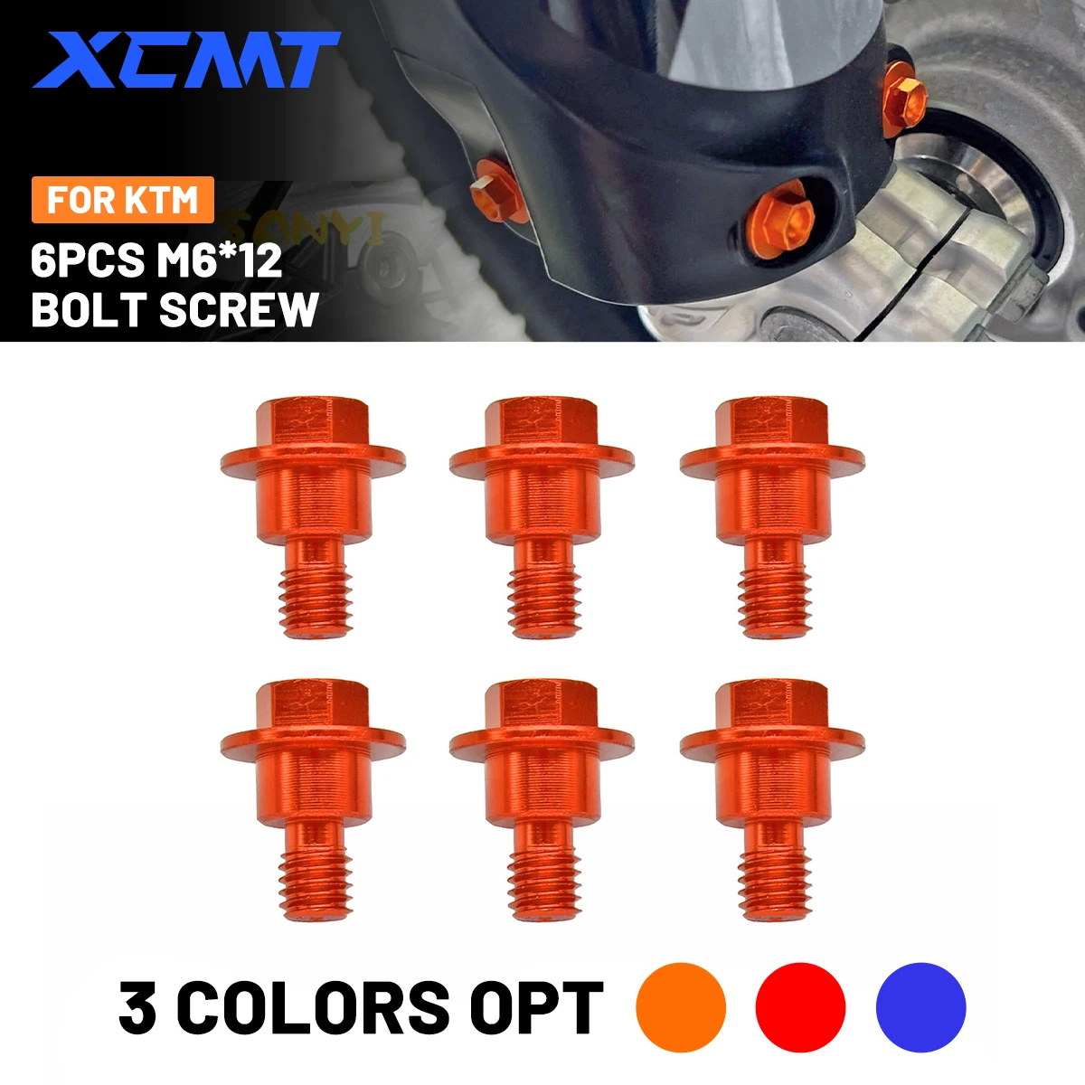 For KTM 2000-2024 EXC EXCF SX SXF XC XCF XCW XCFW 125 150 250 300 350 400 450 500 530 Moto M6*12 Front Fork Guard Bolt Screw