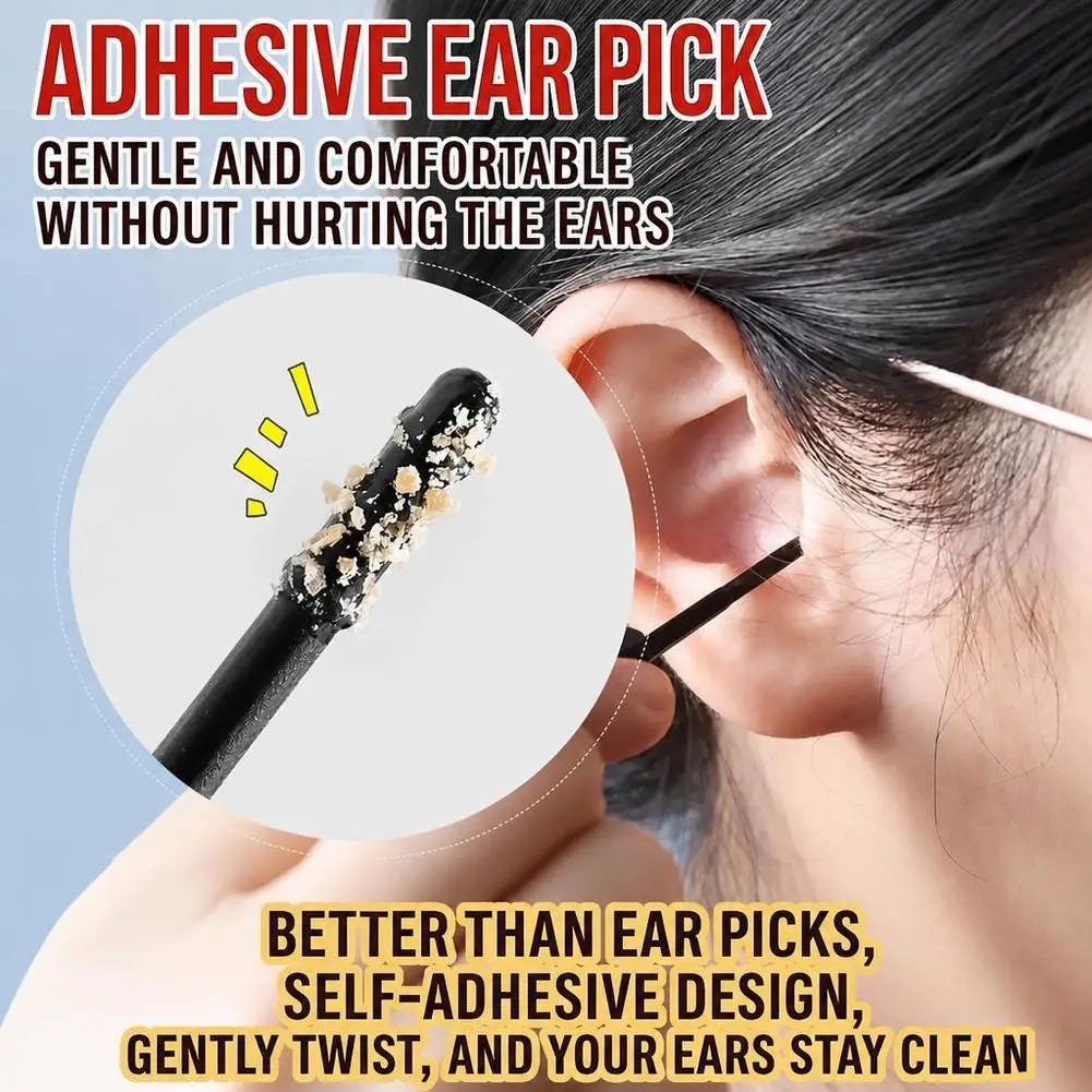 Spiral Sticky Ear and Nose Cleaner Sticky Ear Stick High Viscosity Ear Picking Spoon Sticky Spiral Cleaner Does Not Hurt Ears