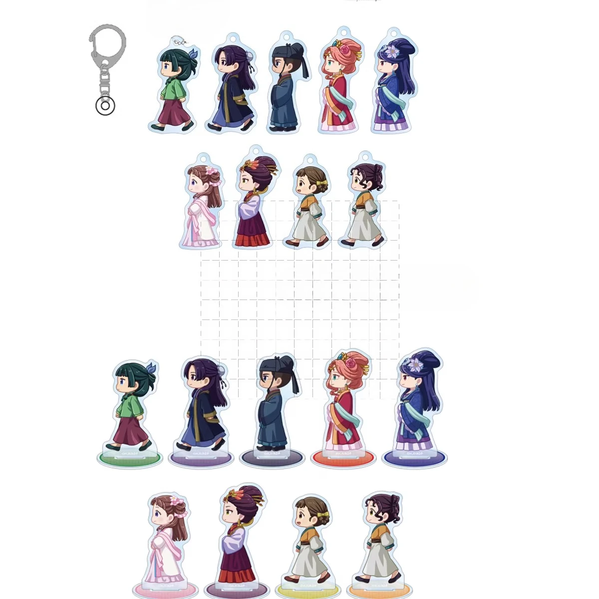 

Game Maomao Yuyefei Jinshi Gaoshun Gyokuyou Lihua Lishu Renshi Acrylic Stand Figure Doll Anime Keychain Cosplay Toy for Gift