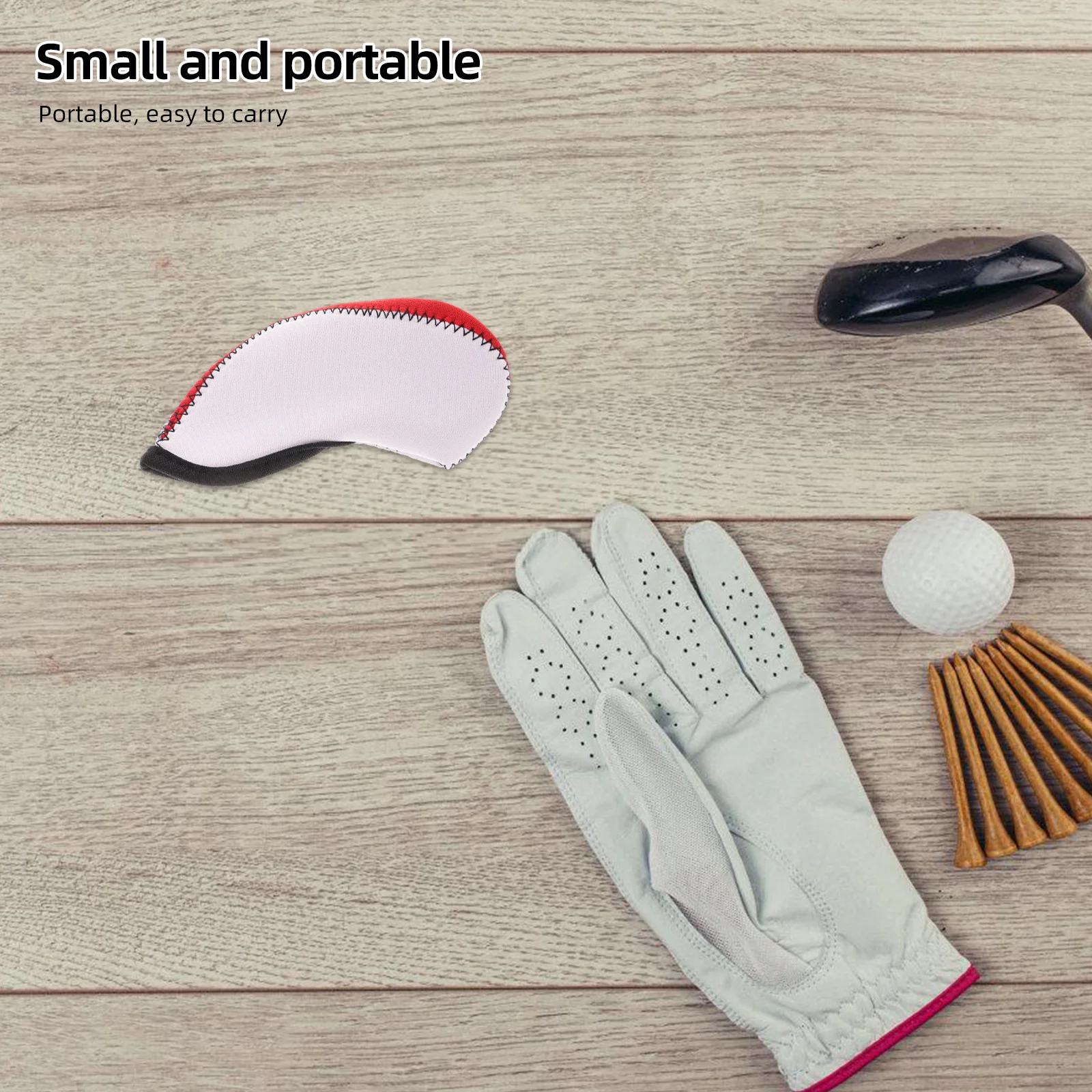 10 قطعة أغطية رأس نادي الغولف أغطية الحديد النيوبرين حماية مقاومة للماء لسائقي مكاوي الغولف غطاء مضرب الغولف