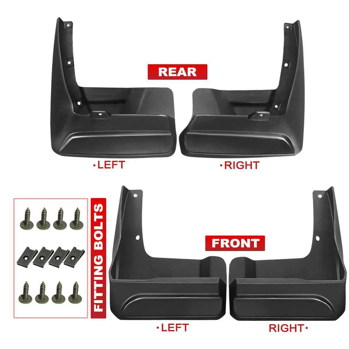 4x Tire Mudguards For Toyota Sienna SE 2016 -2019 Mud Flaps Splash Guards Car Tyre fenders Wheel Mudflaps Mudguards Accessories