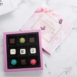 9 Holes Chocolate Gift Box Wedding Favor For Guests Valentine's Day Party Decoration Candy Boxes Packaging Party Decoration