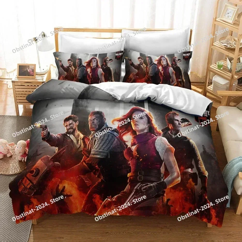 3D Call of Duty Bedding Set Printed single Comforter Quilt Bed Cover Duvet Cover With Pillow Case 3 Pieces Sets Kids Adult Size