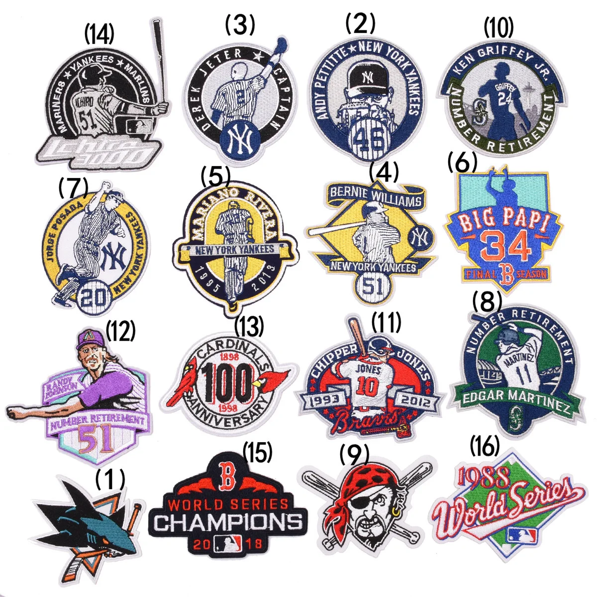 New Patches for Clothing Logo Iron on Patch Embroidery Badges Baseball Exercise Shoulder Board Cap Accessory B 100 Armband