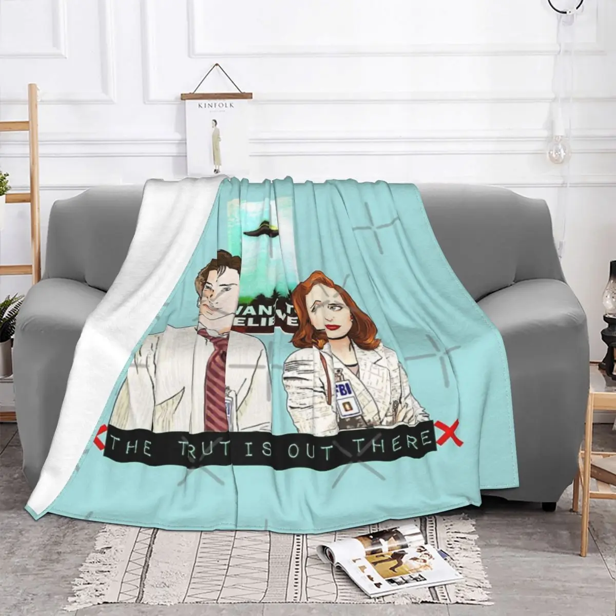 The X Files The Truth Is Home Knee Blanket Couple Blankets Thin Wadding Blanket Throw Blanket