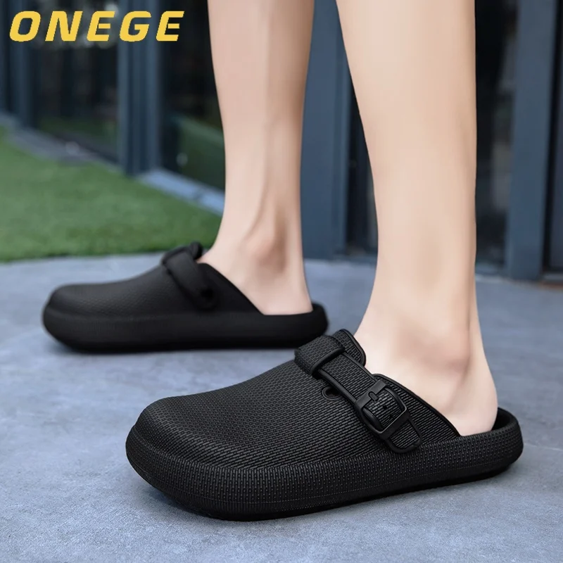 A Pair of Summer Men's Slippers for Couples, Ultra-Light and Odorless Slippers for Men and Women, Toe-Toe Slippers