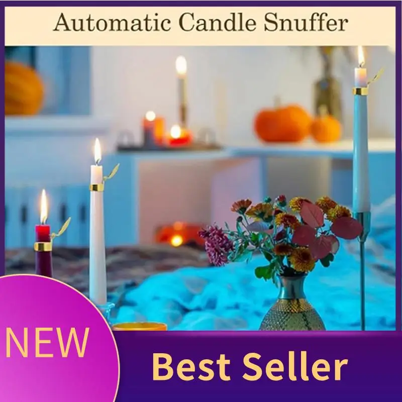 ABLU-Candle Extinguisher,Automatic Candle Fire Extinguishing Clip On,Automatic Candle Snuffer Ring For Taper Candles