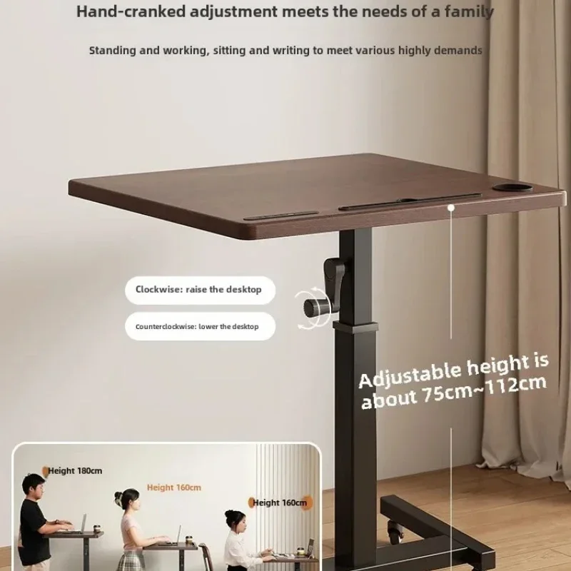 

Height Adjustable Computer Desk Mobile Small Desk for Live Streaming Home Study Height Adjustable Table Bed Side Adjustable