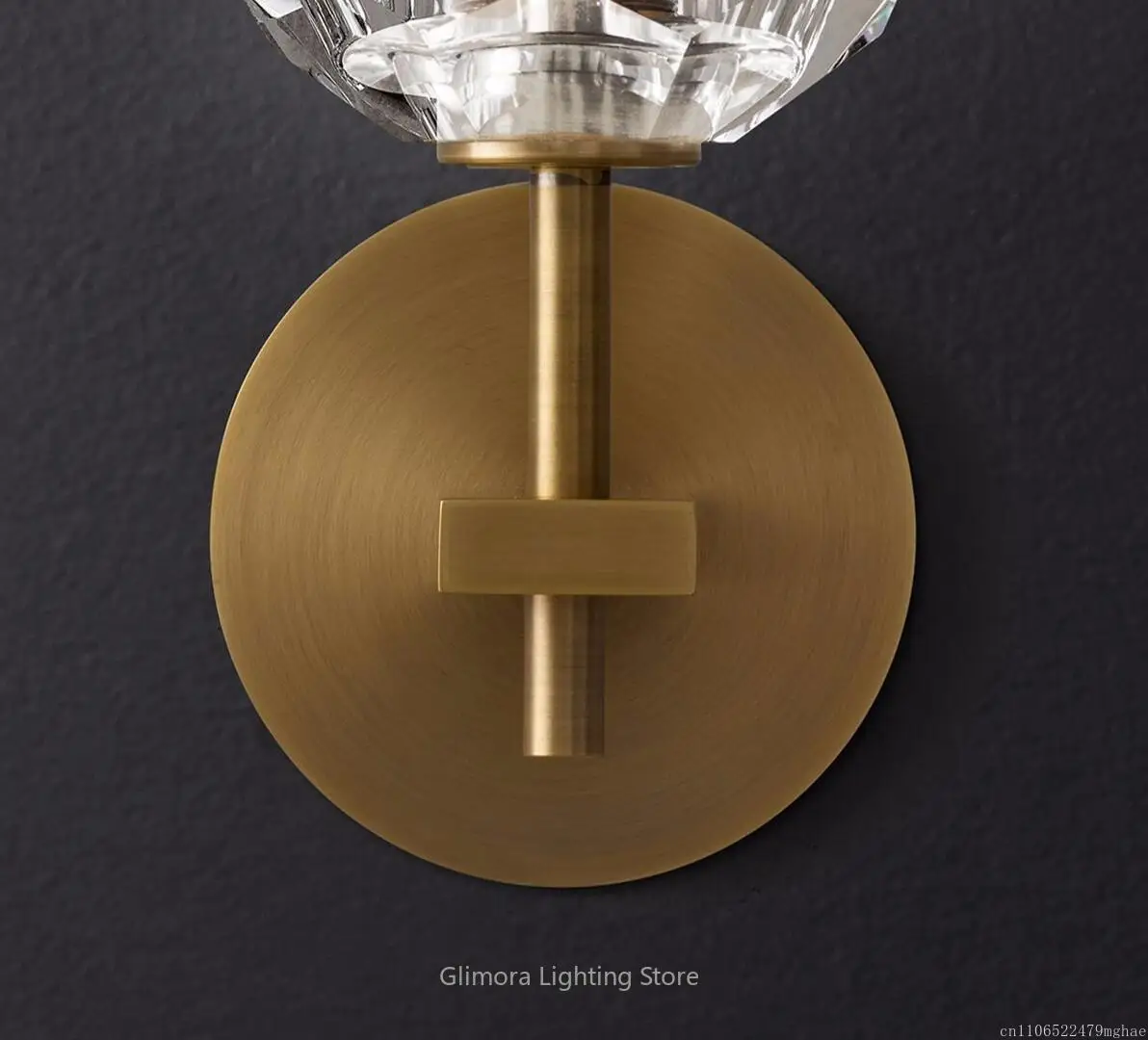 Postmodern Nordic Minimalist Crystal LED Wall Lamp for Hallway,Bedroom, Living Room, Bathroom