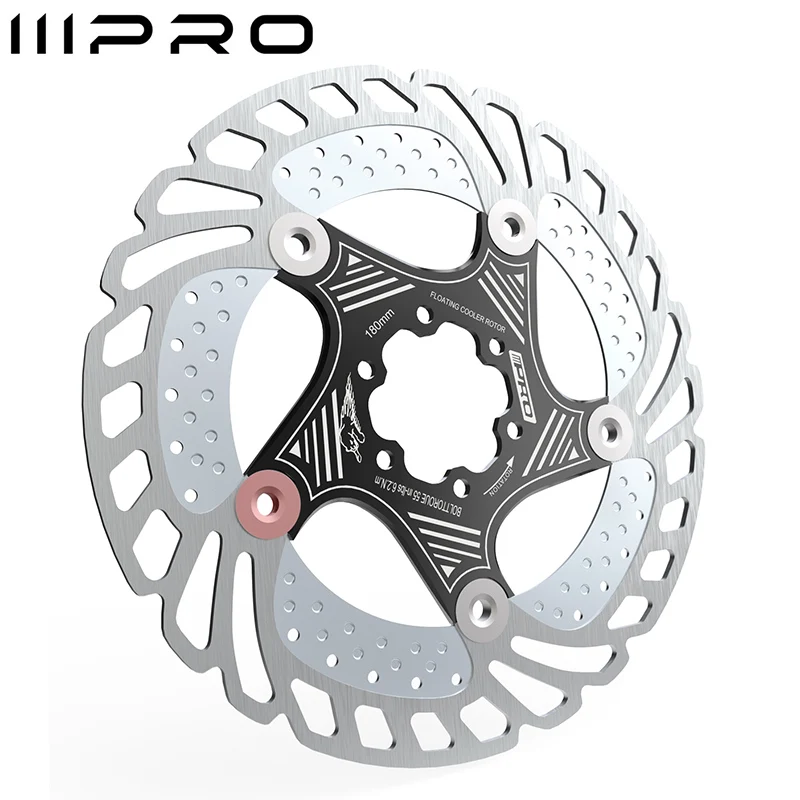 IIIPRO Bike Floating Rotor 140mm Bicycle Brake Disc 160mm 180mm 203mm Heat Dissipation Road Mountain Bike Disc Brake Rotor