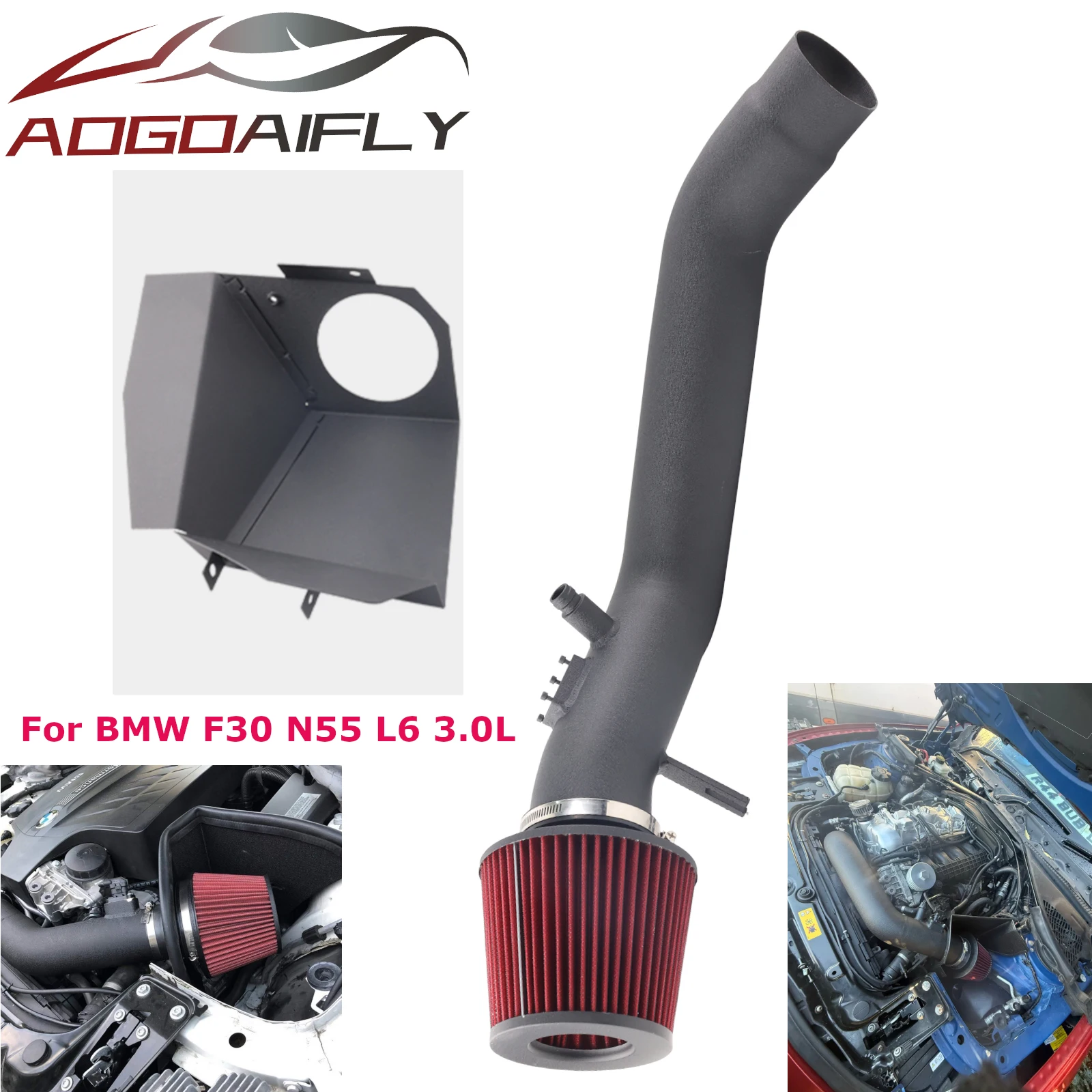 Fabriekslevering N55 L6 3.0L Koude Luchtinlaat Kit voor BMW 12-15 F-serie F30 335i F32 435i M235i F87 M2 - afbeelding 2