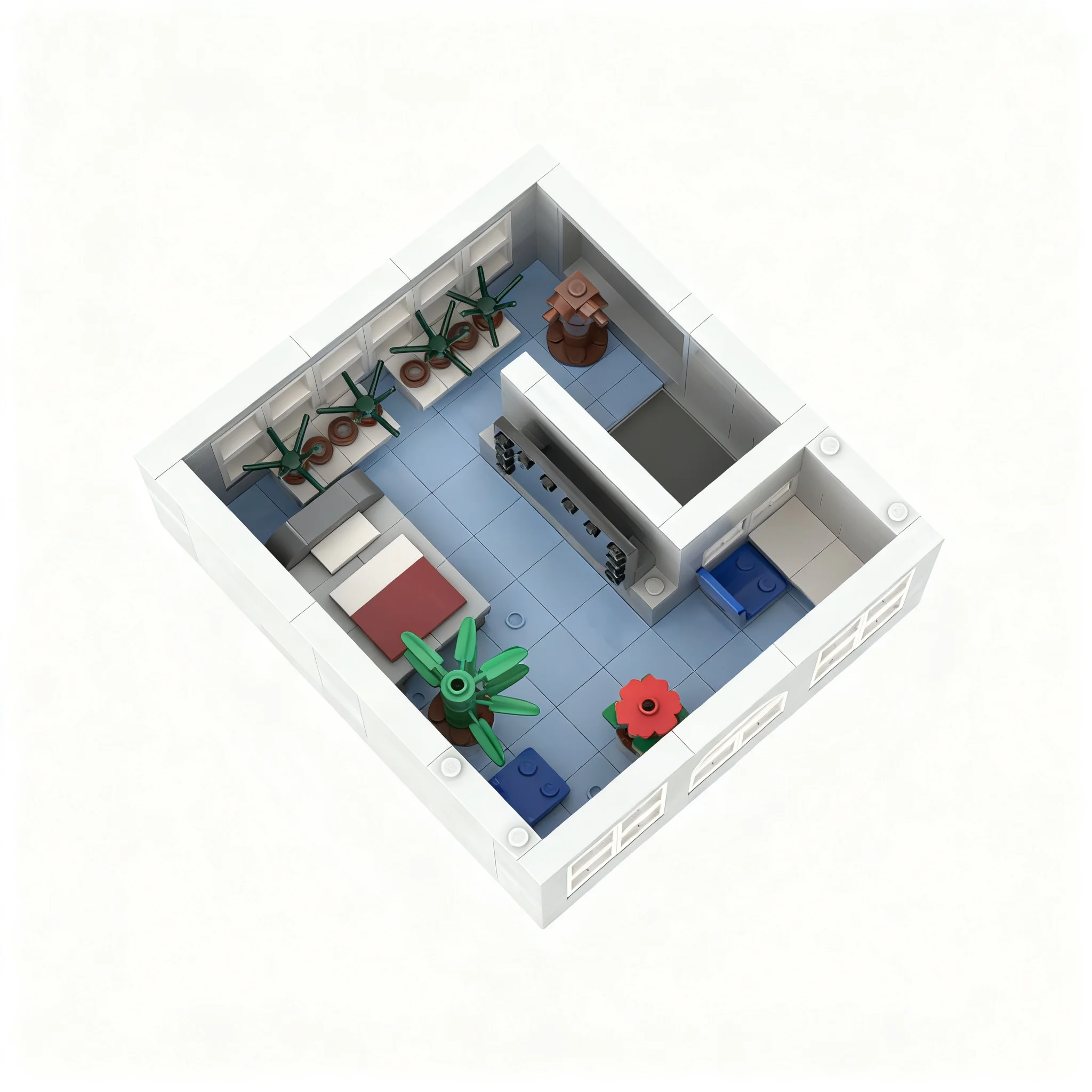 774pcs MOC Wine Shop Apartment Modular Buildings Model Building Blocks Construction Toy Christmas Gifts Collection Idea Display