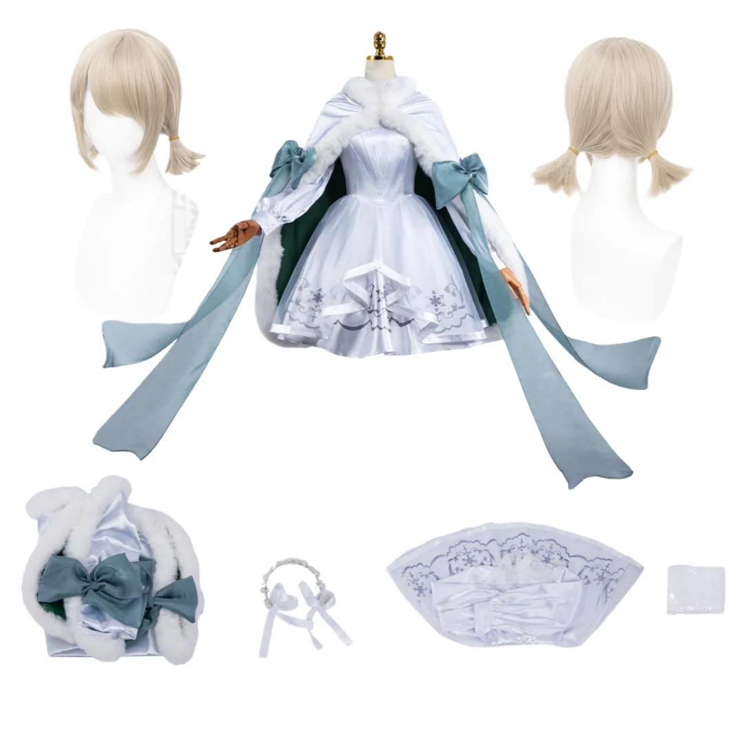 

Anime Emma Woods Gardener Cosplay Costume Wig Ice and Snow Festival