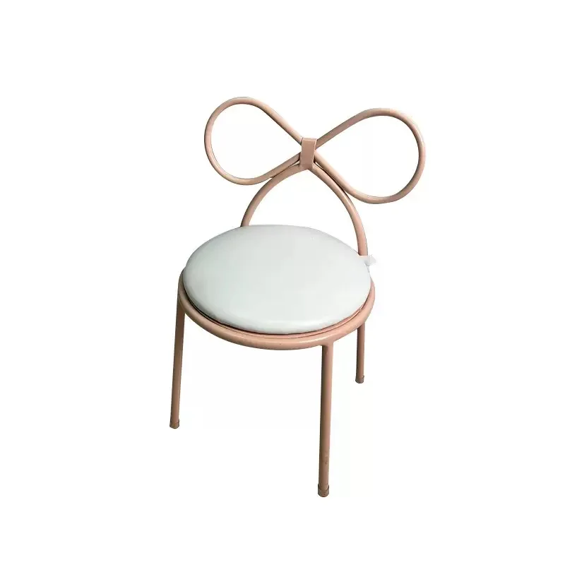 Modern Style Metal Kid Bow Chairs for Dining Hotel Living Room and Baby Shower Parties Infant Furniture