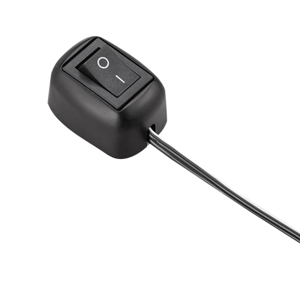 Universal Car Switch Paste Type Toggle Switch with Cable 60cm/100cm DC 12V for Fog Ring Drive Lights Neon Lights