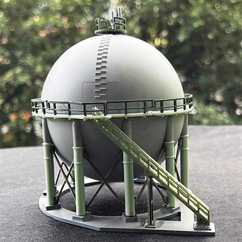 1/144 N Scale Building Model Factory Gas Storage Tank Model Train Scene Miniature Collection Sand Table Landscape Assemble Model