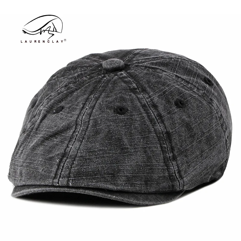 

Cotton Washed Peaked Cap For Women Spring/summer Autumn Beret Men's British Retro Advance Hats Octagonal Cap Fashion