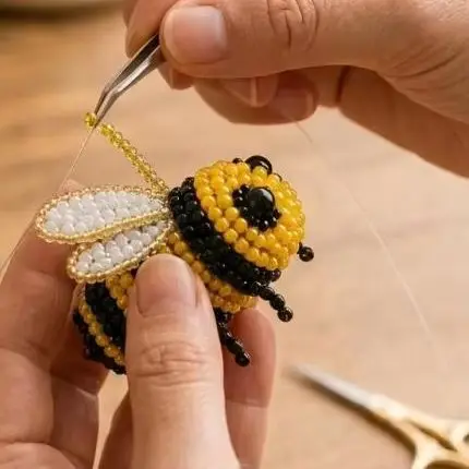 3D Animal Bird Beaded Frog DIY Craft Toys Kit Handmade Bead Weaving Parent-child Handicraft Desktop Decor Gifts Making Supply