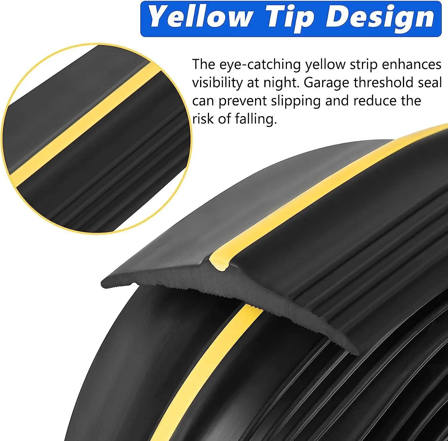 العالمي باب المرآب أسفل الختم 20FT الثقيلة المطاط السير الوقائي للخرسانة الأسفلت يبقي المطر الثلوج القوارض خارج #4