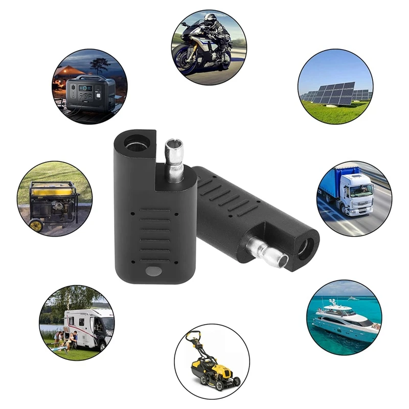 Разъем SAE для короткого замыкания со стандартным индикатором, Обратный адаптер полярности SAE, тестер шнура питания SAE, детектор солнечной панели