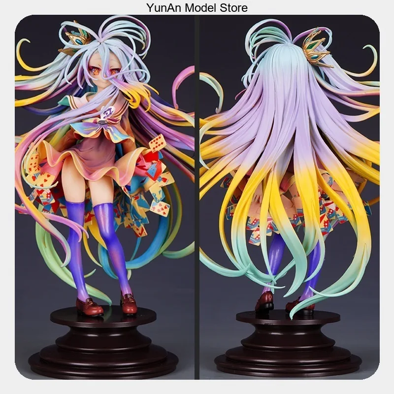 

27cm No Game No Life Shiro Standing Pose Anime Figure Model Statue Collection Desktop Decoration Ornament Toys Gifts for Fans