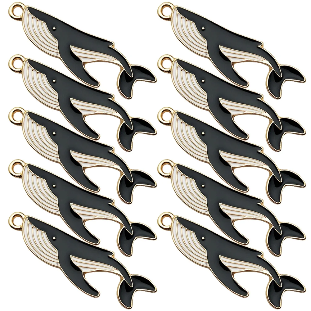 

Cartoon Whale Keychain Charms Lovely Pendant Alloy Jewelry Making Creative Hangings Decorative Pendants Smooth Surface Delicate