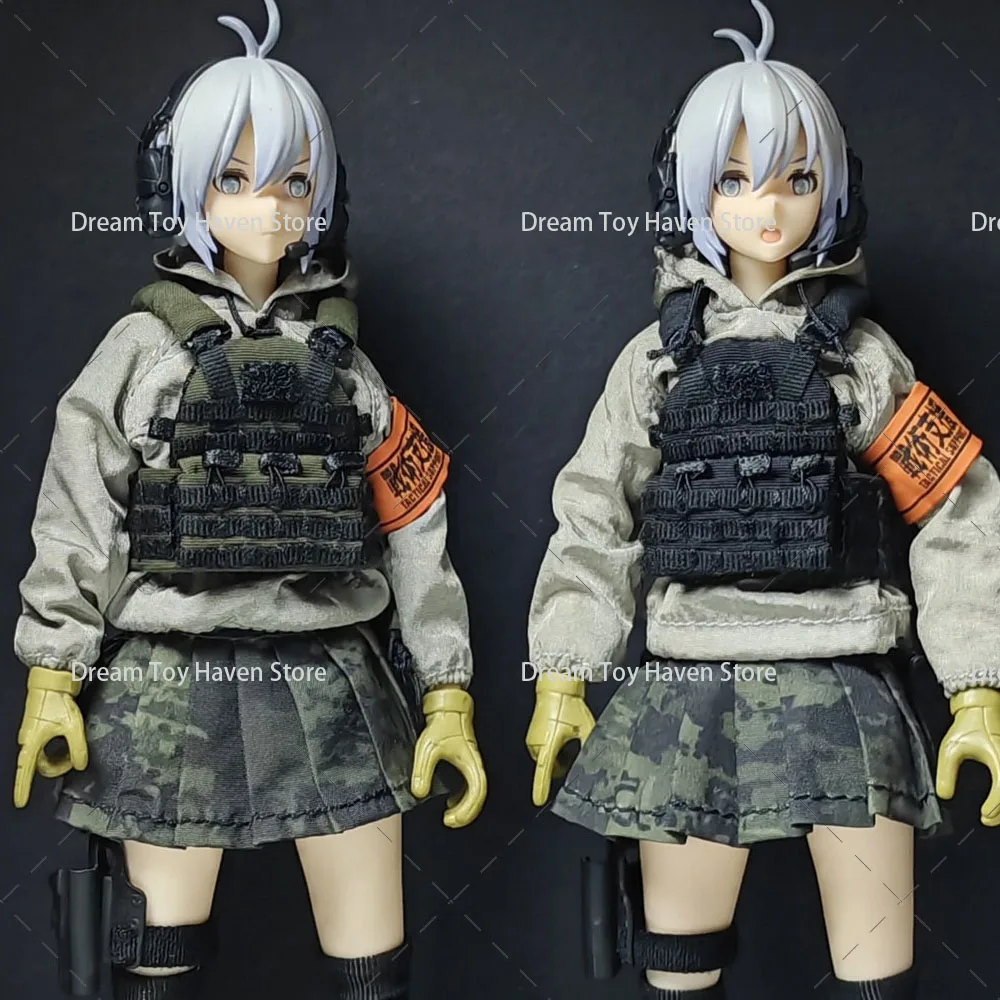 

1/12 Scale Soldier Tactical Vest Chest Pocket Adjustable Side Panels Combat Equipment Accessory Fit 6Inch Action Figure Dolls