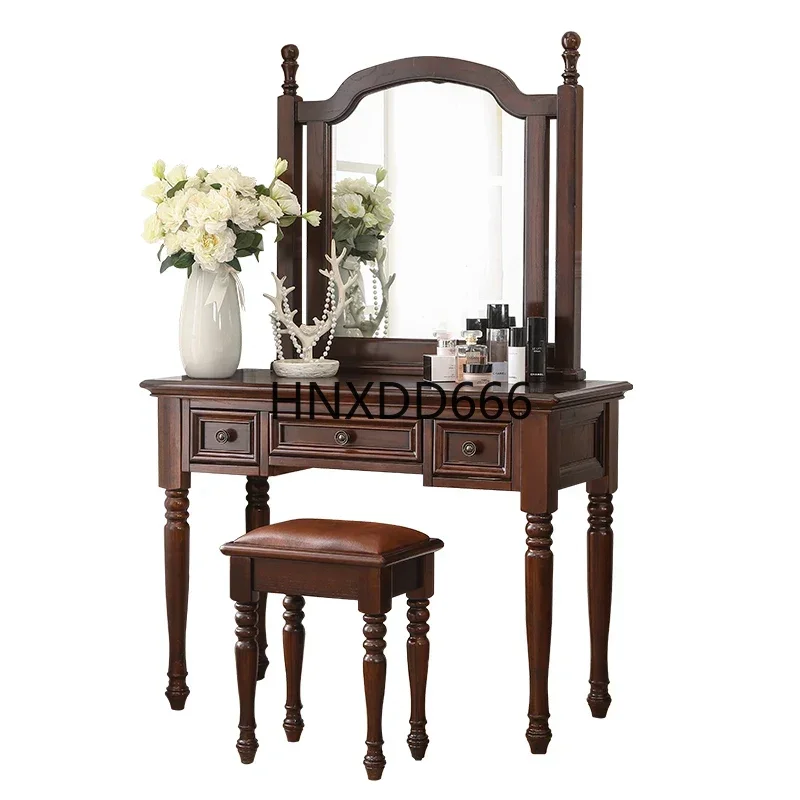 

Полный комплект, зеркальный туалетный столик, деревянный эстетический роскошный органайзер для комода с ящиками, Европа Beauty Mesa Tocador, мебель для спальни
