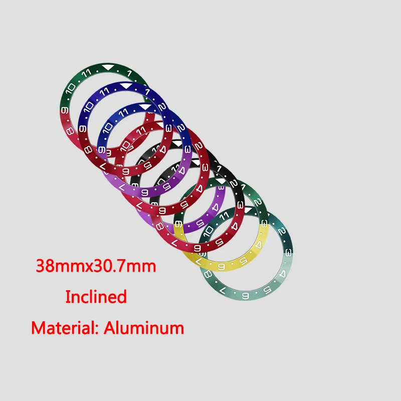 

Watch Aluminium Bezel insert Fit For SKX007 SKX009 Watch Cases SKX011 SKX173 Watch Case 38*30.7mm Aluminium Bezel Insert Ring