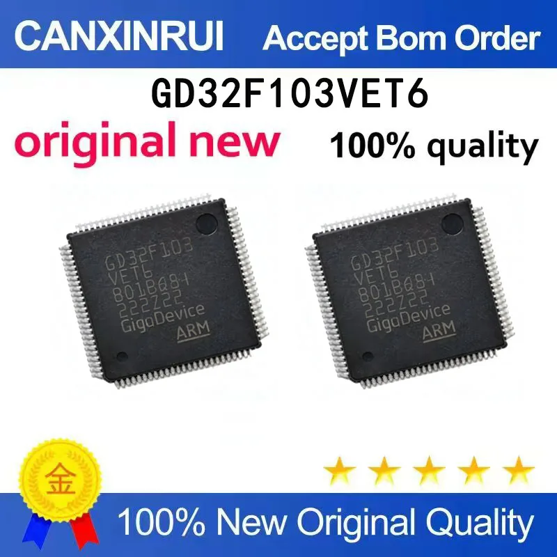 

（5-100 pieces）Brand new original GD32F103VET6 GD32F103 QFP100 spot chip IC