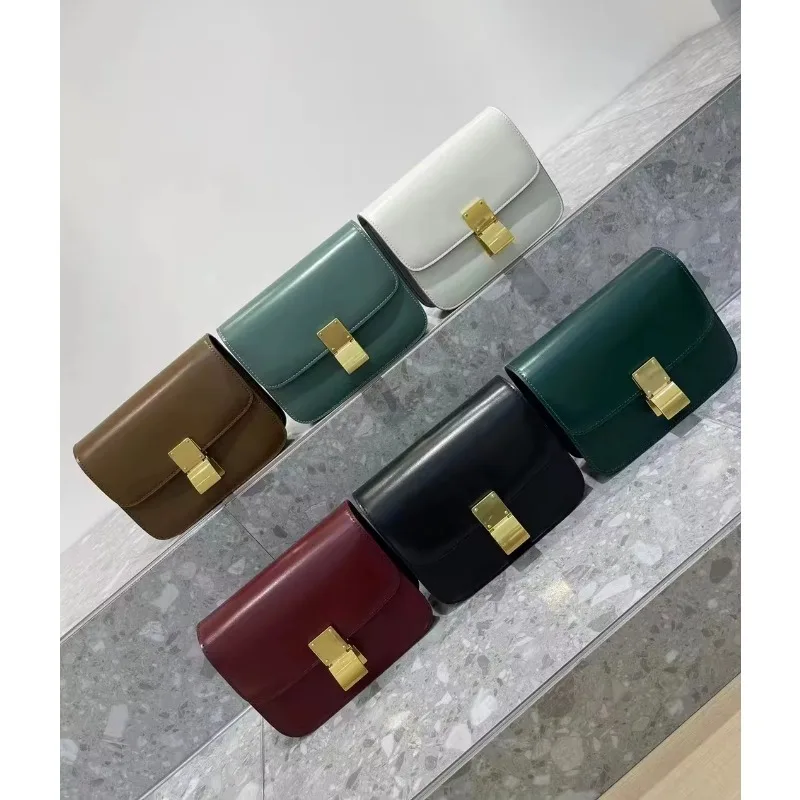 Women’s Genuine Leather Shoulder Bag 2022 Trend Brand Small Square Bags Luxury Designer Handbag Fashion Messenger BagsTofu Bags