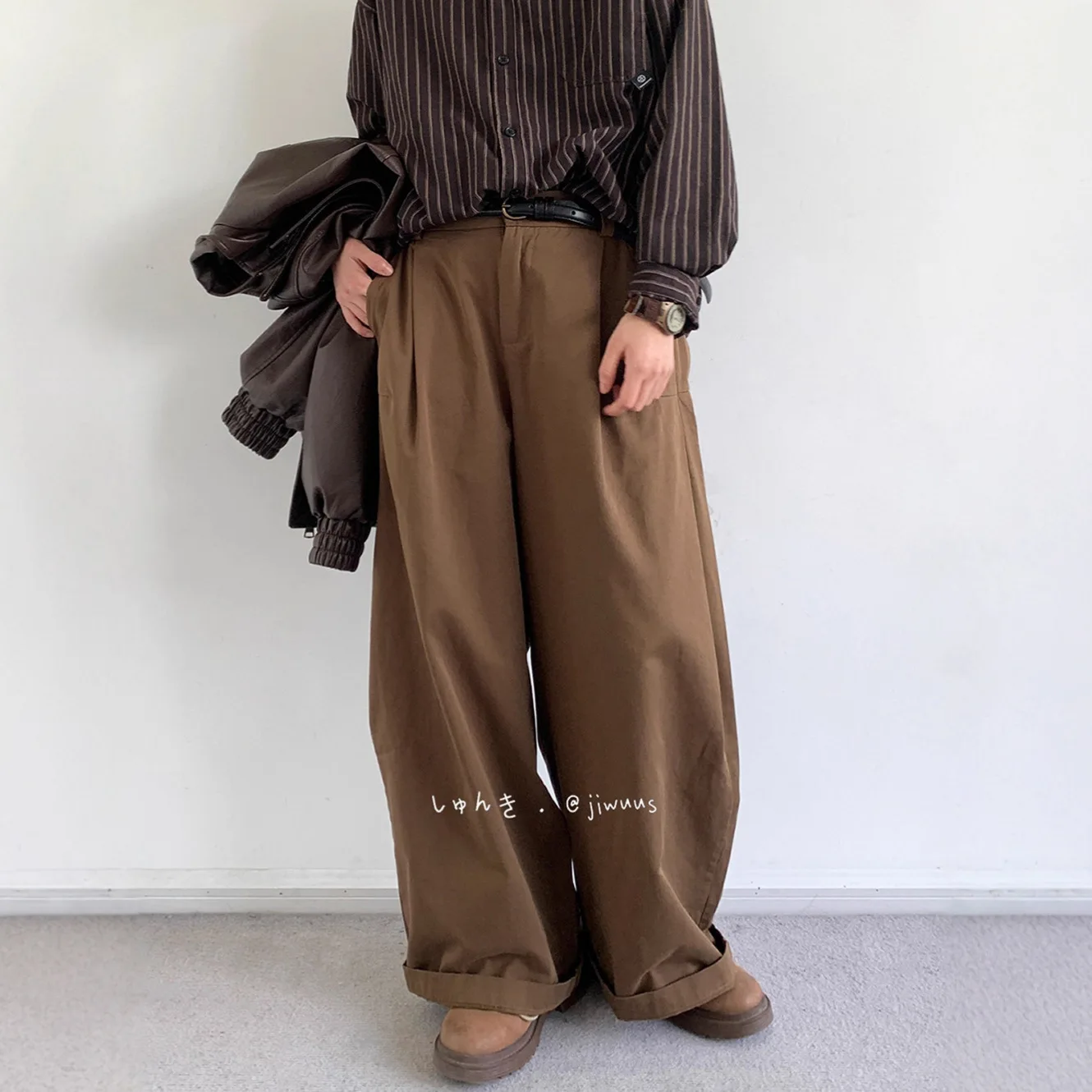 

Винтажные мужские удобные тонкие прямые широкие брюки с высокой талией, повседневные офисные уличные комбинезоны, мешковатые брюки для мытья полов