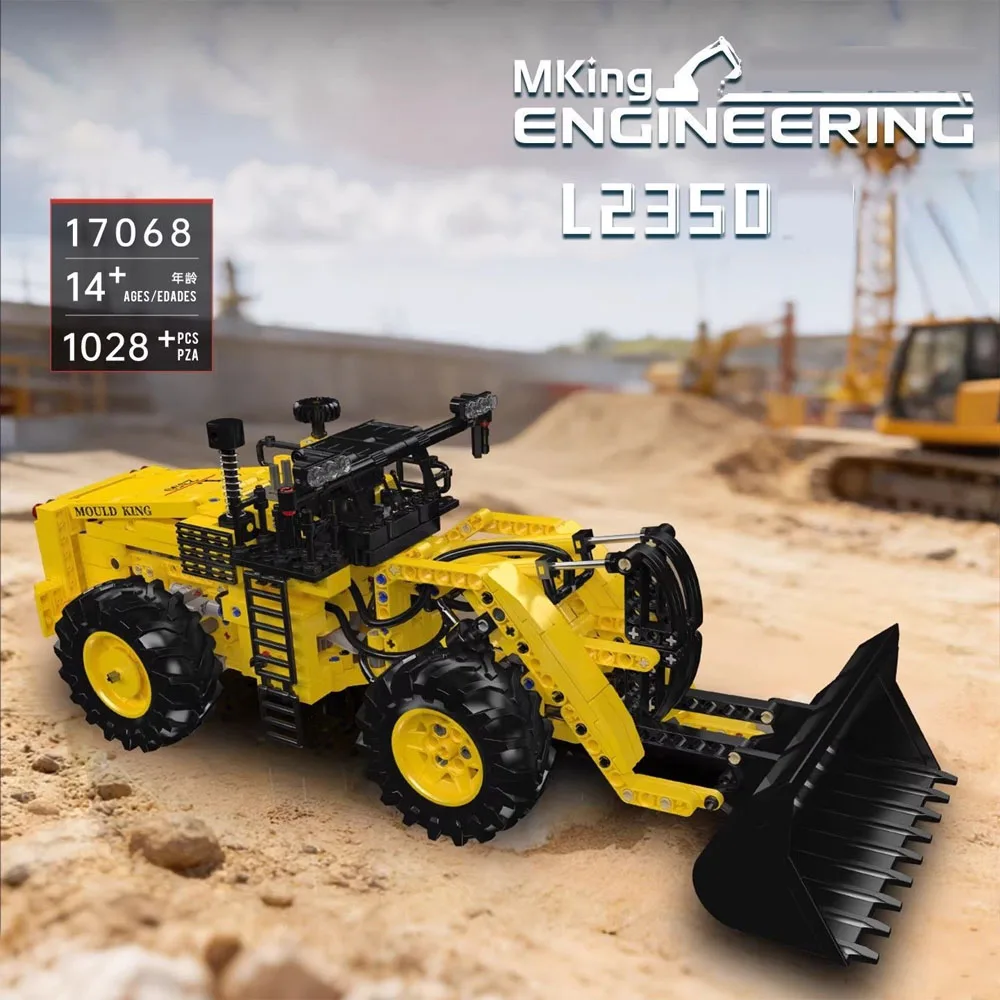 

Конструктор Mould King 17068 «Пневматический погрузчик L2350» — техническая модель автомобиля, набор для сборки, подарок на Рождество для детей