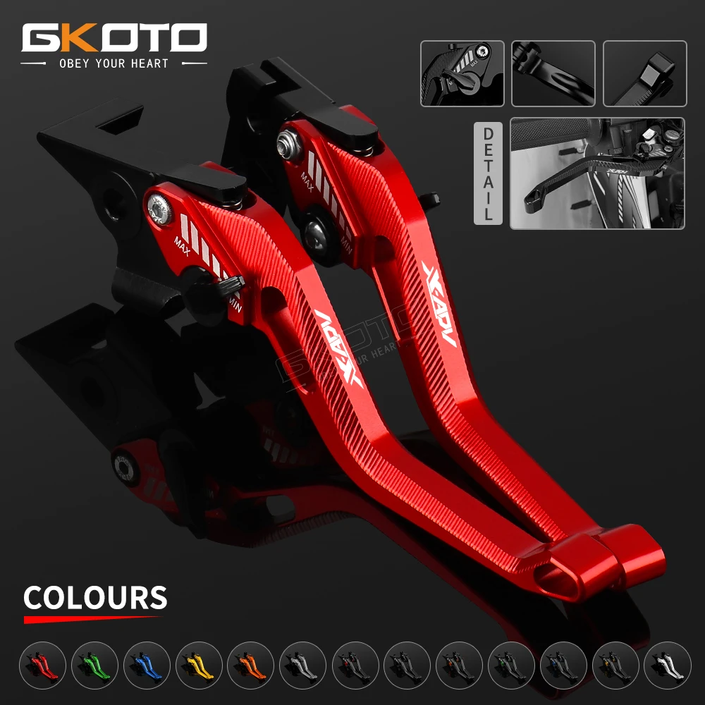 For Honda XADV750 X-ADV 750 2017 2018 2019 2020 2021 2022 CNC Ajustable Short Brake Clutch Levers Motorcycle  Accessories