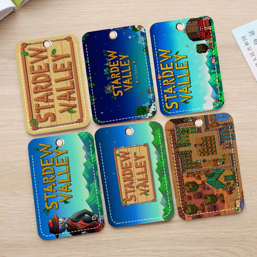 S-Stardew V-Valley 1 قطعة INS حامل بطاقة الحرم الجامعي للطلاب الكرتونية الإبداعية لبطاقة الوجبات، بطاقة الحافلة، بطاقة العمل، إلخ