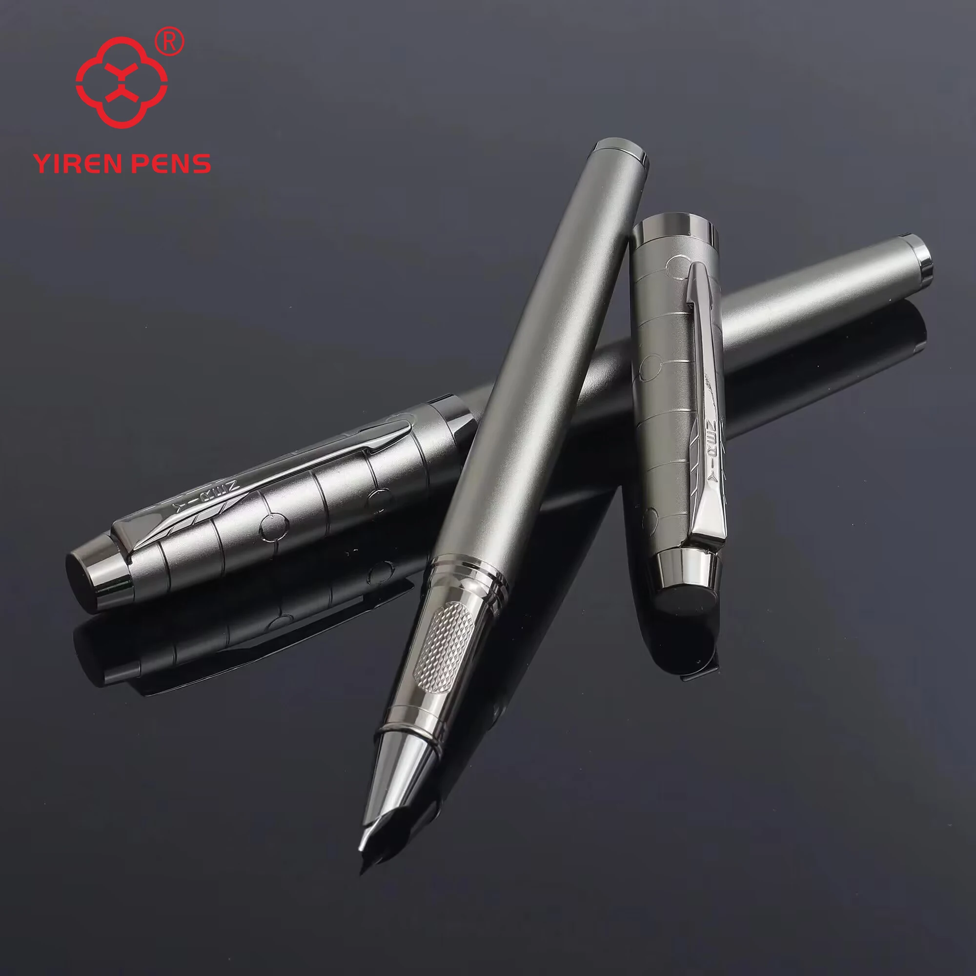 1 PC Fountain Pen, Professional Gunmetal Metal Pen, Stylish and Sturdy,Distinguished, Mechanical Feel,Metallic Touch,Luxury Pen