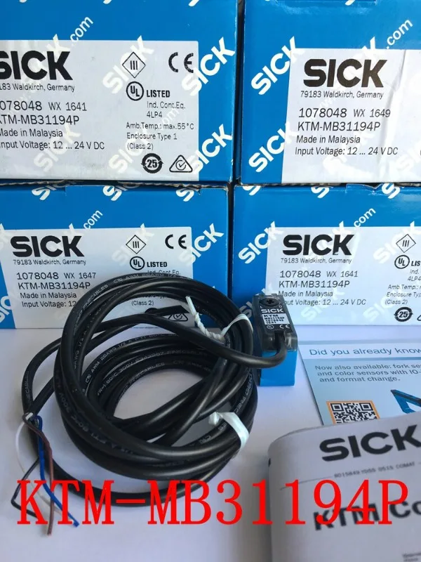 SICK color mark sensor KTM-MB31194P item number 1078048